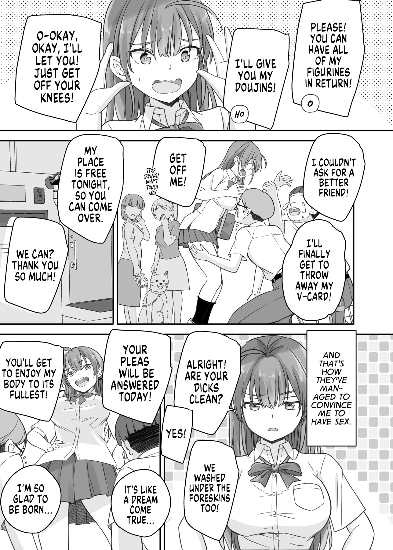 Hentai Manga Comic-The Loser Me Got Turned Into a Girl, so I Tried Having Degenerate Sex-Read-8